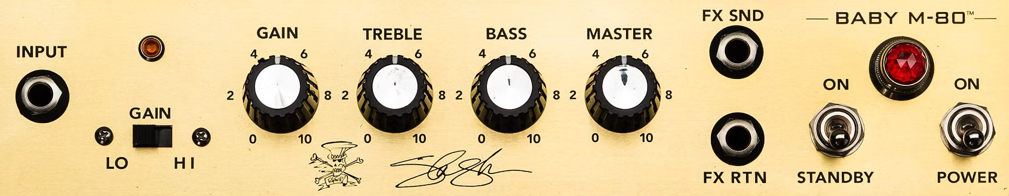 The control panel for the Slash Baby M-80