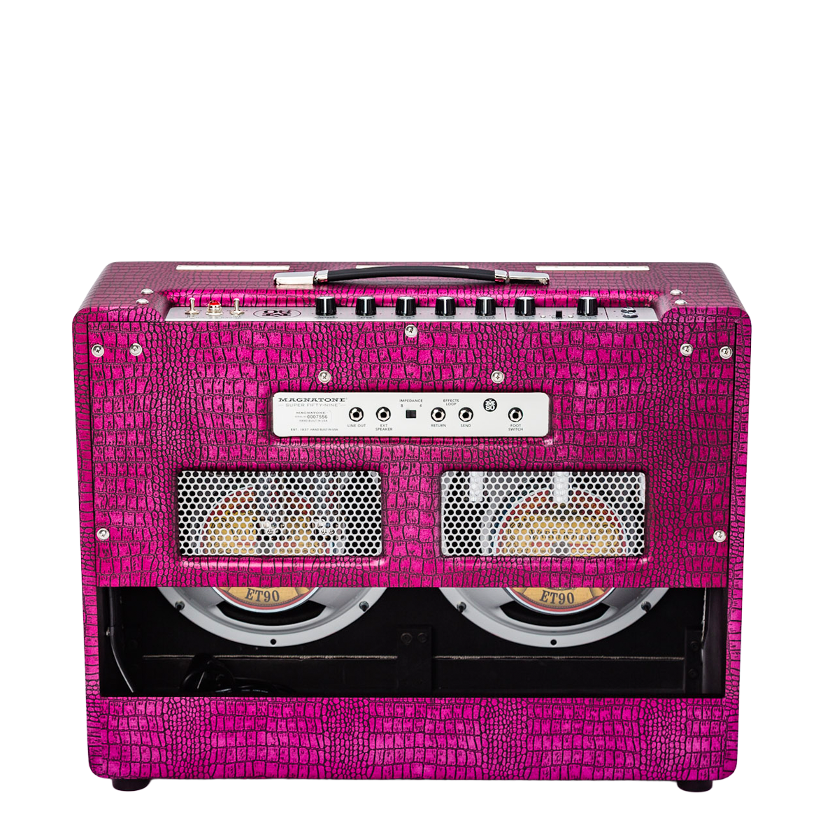 The Billy Gibbons Collection Chrome Grape Super Fifty-Nine M-80 brings the MK I and MK II together in one amplifier.