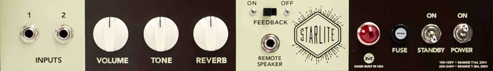 TECHNICAL SPECS control panel